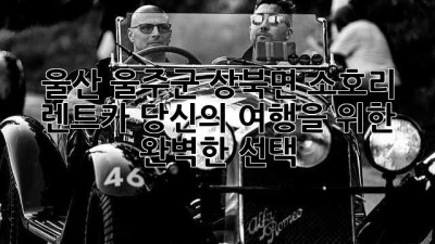 울산 울주군 상북면 소호리 렌트카: 당신의 여행을 위한 완벽한 선택